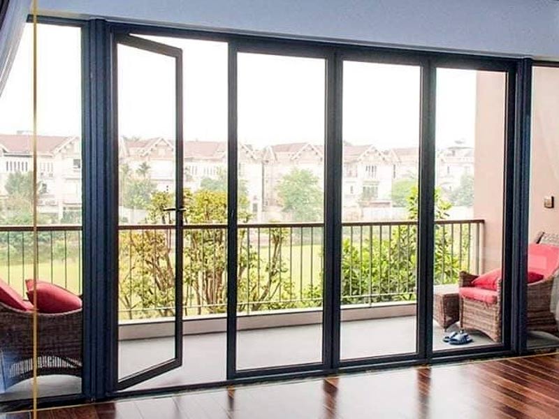 Cửa Nhôm Kính Cách Âm - Cửa mở quay